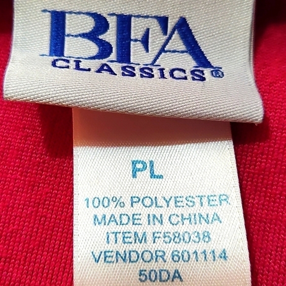 BFA women's jacket quilted front zipper petite front Size: PL - Picture 3 of 5